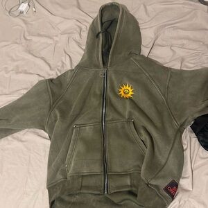 Olive Green Jacket with Shine Onward Patch